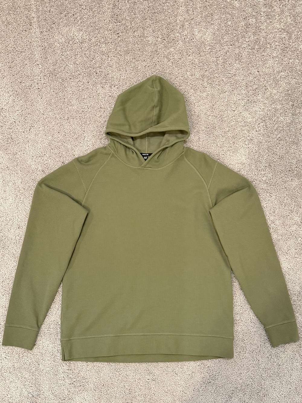 Public Rec Olive Green Men's Hooded Pullover Sweatshirt